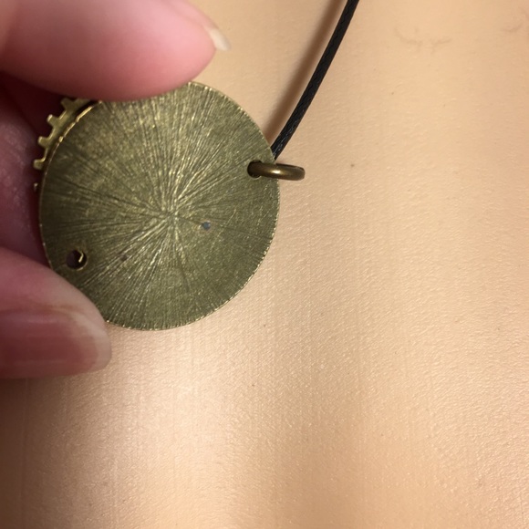 Handcrafted Clock & Gears Necklace - Picture 4 of 6